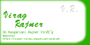 virag rajner business card